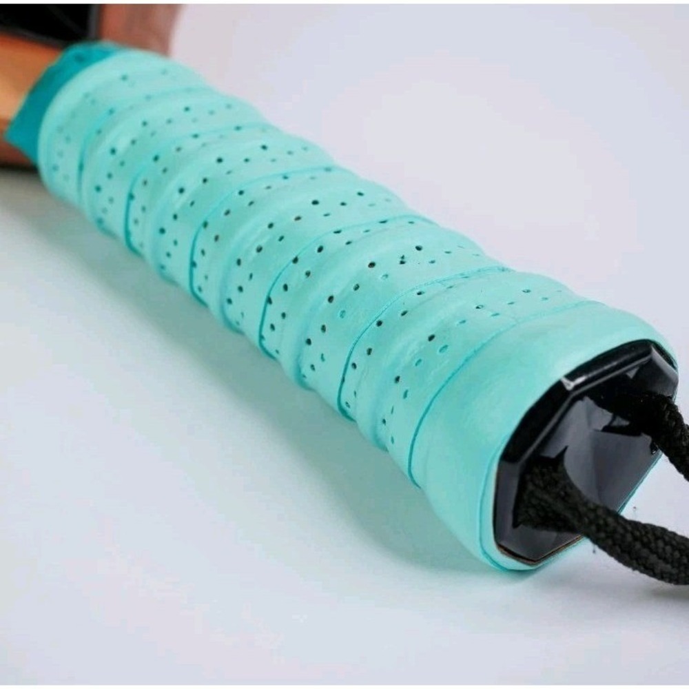 X-Trust Perforated Overgrip Racket Wrap Teal Blue Padel Tennis Pickleball NEW - Picture 5 of 5